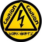 Work Hertz Decal for Electrical Trades Men