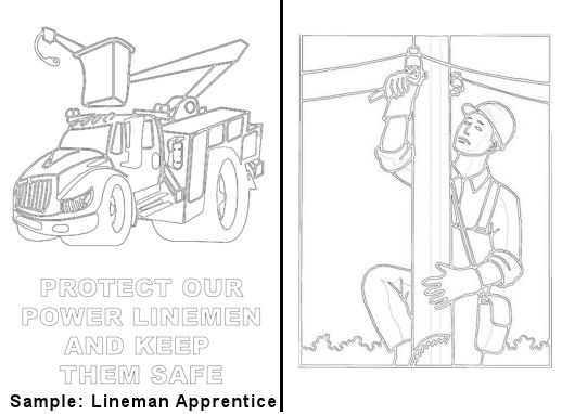 TNT:Apprentice Lineman -Apprentice Electrician Coloring Book