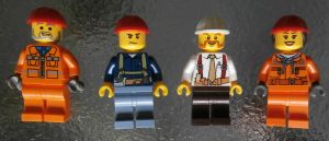 Lego Construction Workers FOUR STYLES $3.95 - $4.95