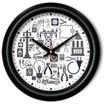 All About Electricity Wall Clock - Occupational gift ELECTRICIAN