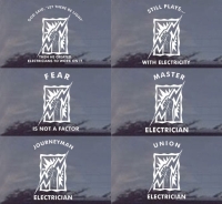 Electrician Vinyl Window Decal: Powerman Decals!