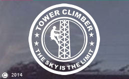 The Sky is the Limit-Tower Climber Decal Sticker - ALSO CUSTOM