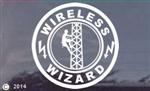10" Wireless Wizard Tower Hand Climber Window Decal