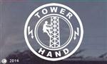 Cell Cellular Tower Hand Climber Window Decal