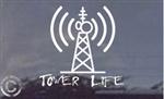 Satellite Tower Life Window Decal Sticker