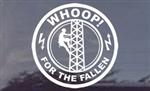 WHOOP! For the Fallen Tower - Technician Window Decal
