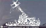 Raising the Pole Lineman Die-cut Decal- Brotherhood