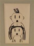 Funny Boy/Girl Outlet Decal and or Plate