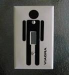 VIAGRA Light Switch Plate Decal with our without PLATE