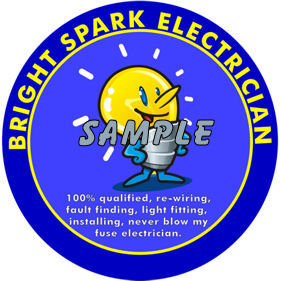 Bright Spark Electrician Decal - Super Detailing 