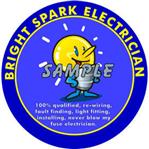 Bright Spark Electrician Decal - Super Detailing 