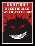 ON SALE! Electrician With Attitude Decal