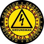 CAUTION! High Voltage GROUNDMAN Decal! Two Sizes