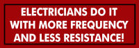 More Frequency and Less Resistance Bumper Sticker Decal