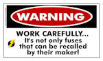 TNT: WARNING: Work Carefully FUNNY STICKER!