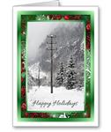 After the Storm Electric Utility Contractor Christmas Cards