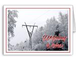 Holiday Wishes Electric Utility Energy Contractor Christmas Cards