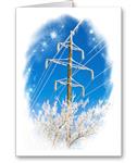 A Winter's Morning: Personalized Electric Utility Cooperatives Energy Contractor Christmas Cards