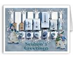 Electric Meters Holiday Greeting Cards-Electricians 