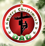 YOUR CHOICE OF ORNAMENTS:  Son, Dad, Brother, U...
