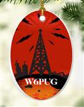 Amateur Radio Operator HAM Tower ARO Christmas Tree Ornament