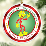 Reddy Kilowatt Christmas Ornament Electrician Power Company