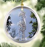 Cell Tower Ornament for Communications Tower Climbers Techs, etc.