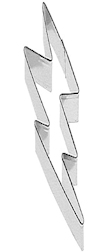 Lightning Bolt Cookie Cutter 5 Inches
