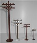 Assorted Plastic/Resin Telephone/Electric Poles - Your Choice 