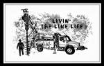 Livin' the Line Life Digger Operator Art Print Poster 11x17