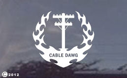 Cable Dawg window decals for your truck!