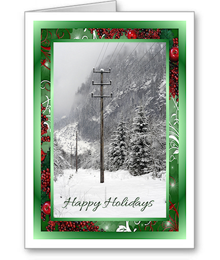 After The Storm Christmas Cards for Electrical Contractors, utilities, etc.