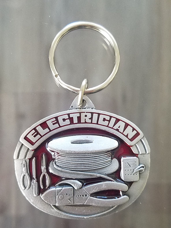 Electrician Key Ring - Keychain - keys