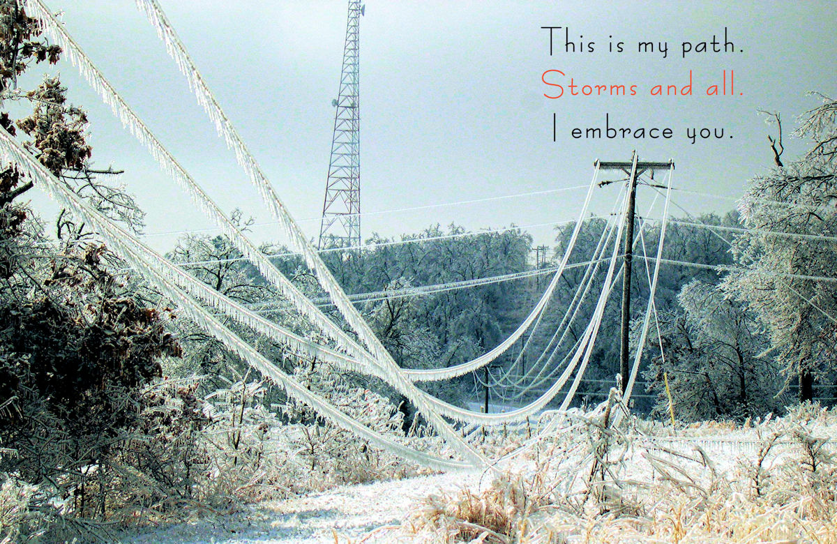This is my Path Art Print Poster - ICEY POWERLINES